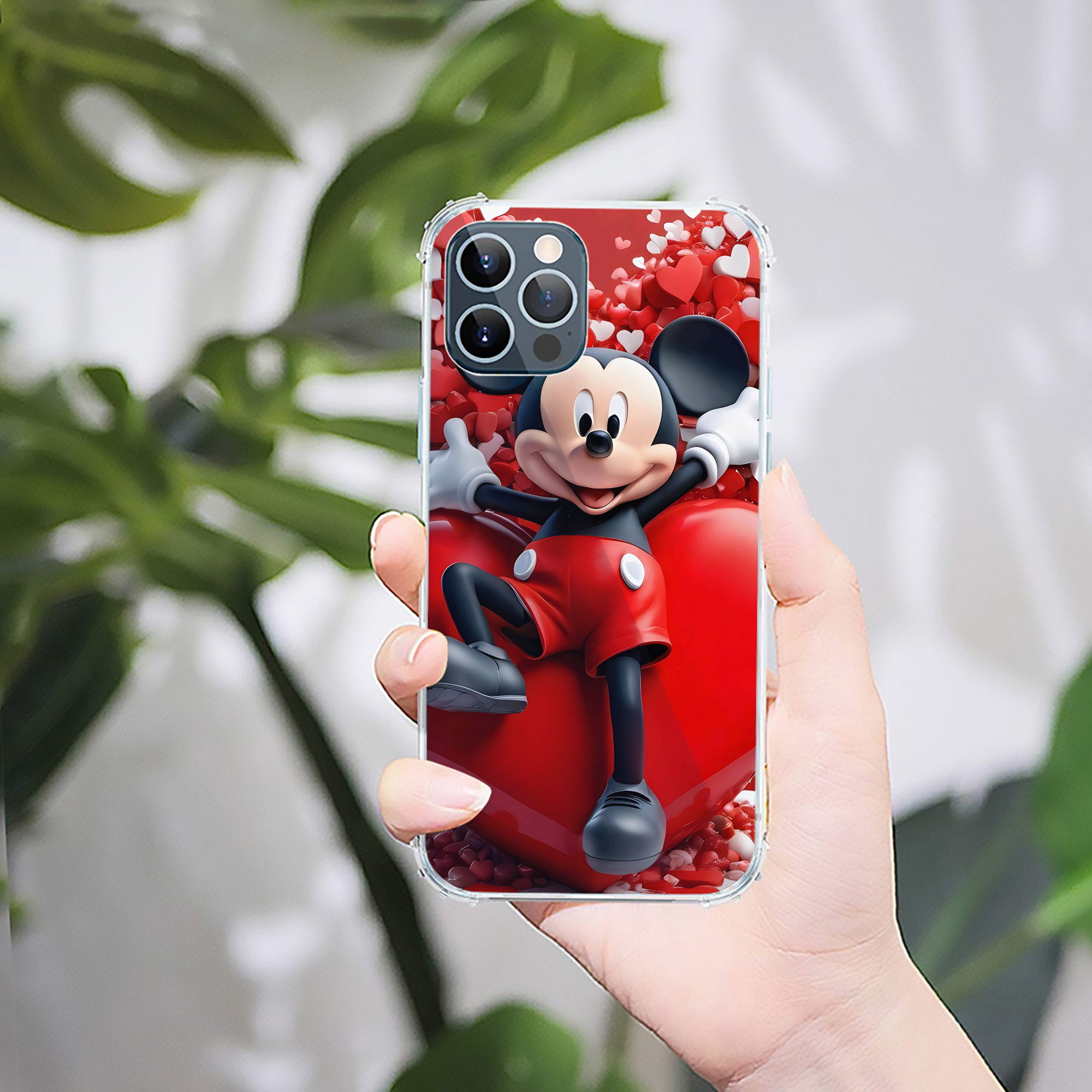 ミッキーマウス Mickey Mouse 【iPhone 12シリーズ対応】透明スマホケース（クリアソフトケース）